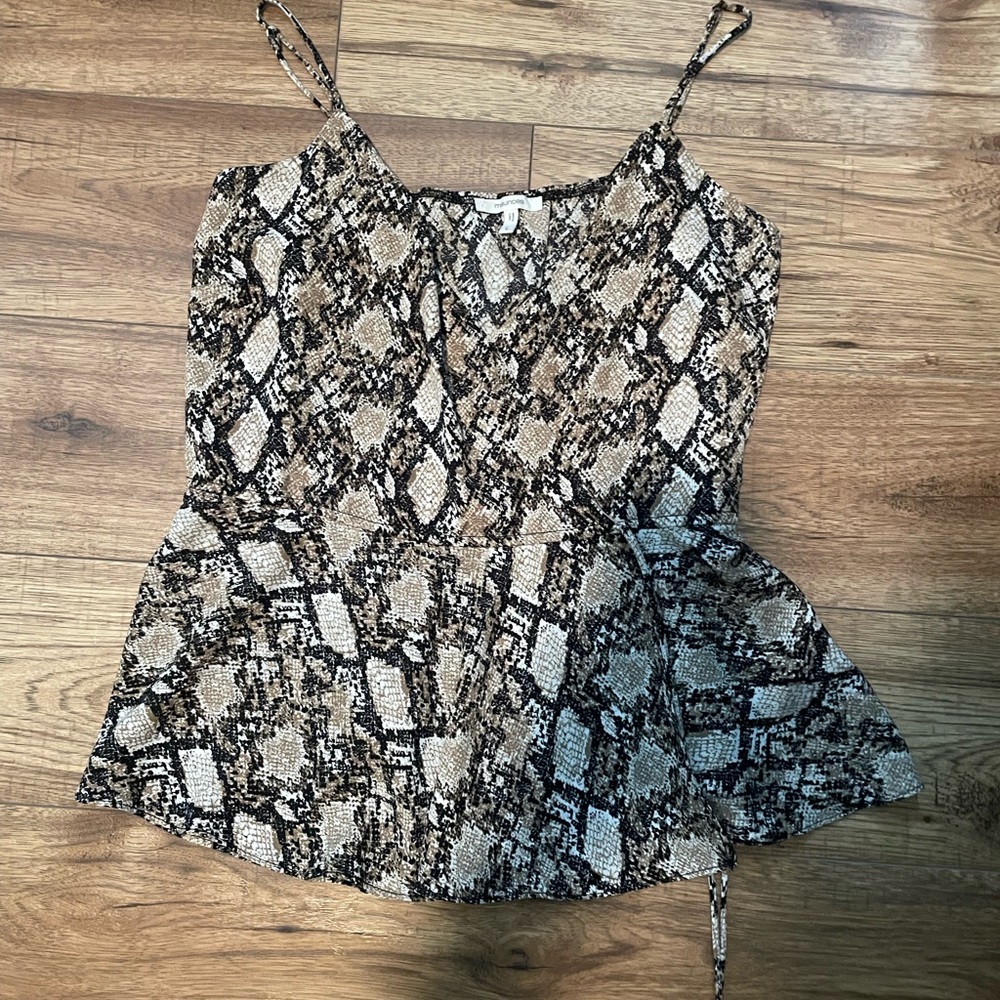 Maurices Brown Snake Print Camisole